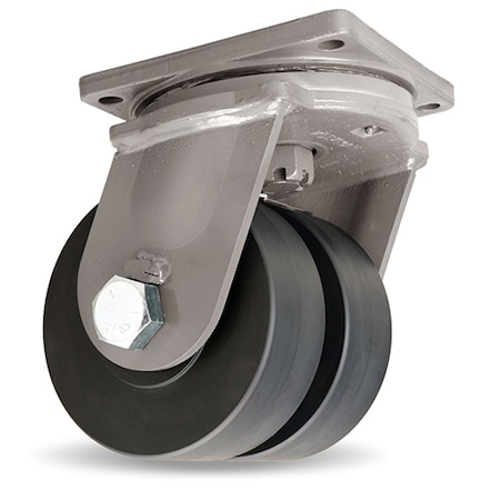 Maxi-Duty Dual-Wheel Swivel Caster, 6