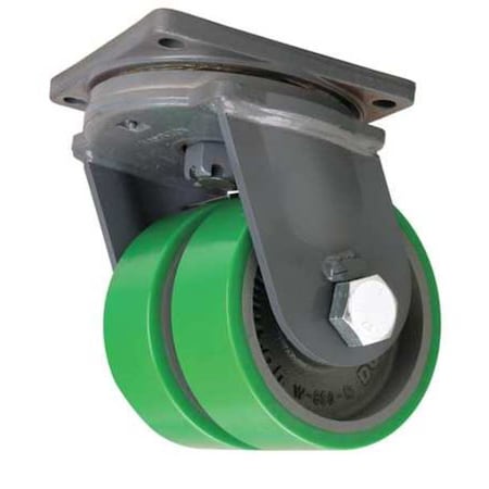 Dual Whl Castr, Polyurethan, 8in., 5000 lb. MPN:S-MDD-83DT