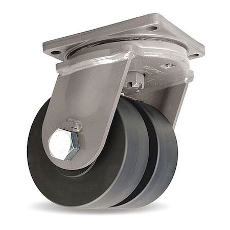 Maxi-Duty Dual-Wheel Swivel Caster, 8