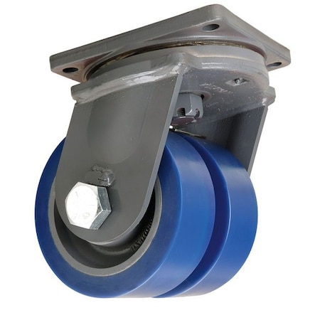 Dual Whl Caster, Plyurethan, 8in., 7000 lb. MPN:S-MDD-83SYT