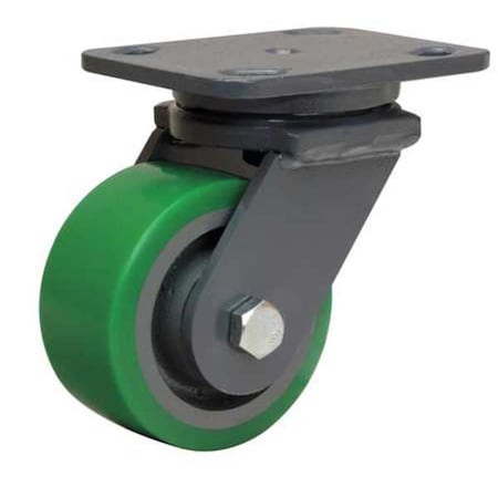 Plate Caster, Swivel, Polypropyln, 4 in, 750 lb MPN:S-WH-4DB-4SL-FB