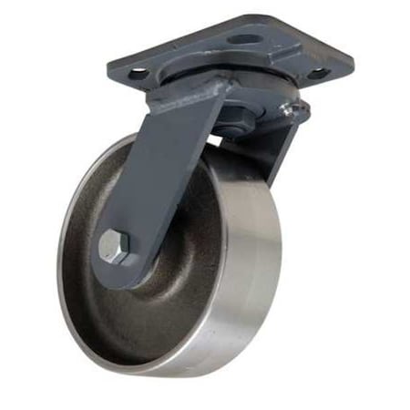Plate Caster, Swivel, Forged Steel, 6 in, 2000 lb, B MPN:S-WH-6FSB