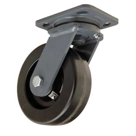 Plate Caster, Swivel, Phenolic, 6 in, 1200 lb, B MPN:S-WH-6P