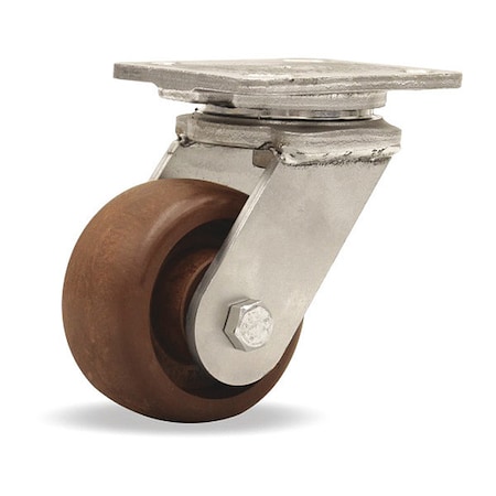 Stainless Steel Workhorse Swivel Caster rated up to 475 deg F, High Heat Grease MPN:S-WHS-4HNY