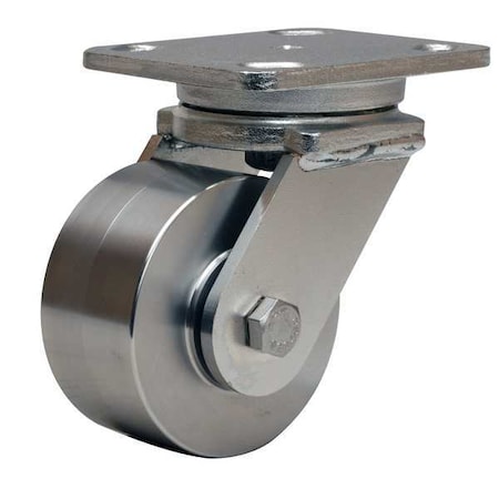 Plate Caster, Swivel, SS, 4 in., 850 lb. MPN:S-WHS-4SB-4SL-SZB
