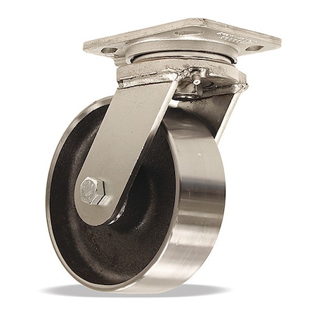 Stainless Steel Workhorse Swivel Caster, 6
