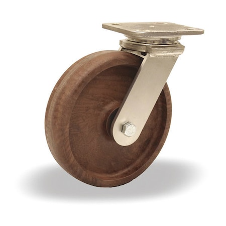 Stainless Steel Workhorse Swivel Caster rated up to 475 deg, F, High Heat Grease MPN:S-WHS-8HNY