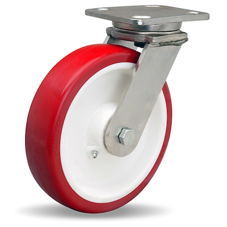 Stainless Steel Workhorse Swivel Caster, 8