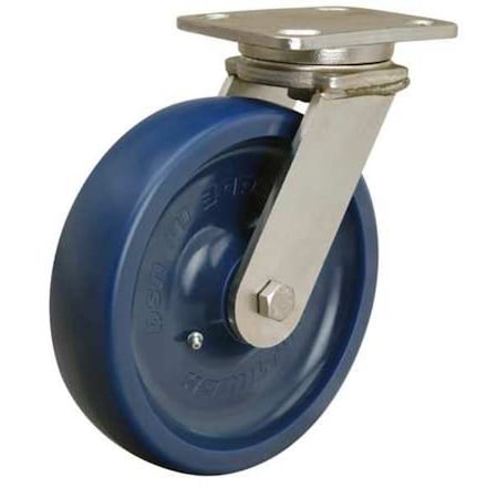 Plate Caster, Swivel, Poly, 8 in., 1500 lb., B MPN:S-WHS-8UYSB