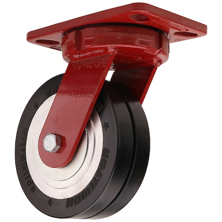 PlateCaster, KingpinlessSwivel, PU, 9 3/4