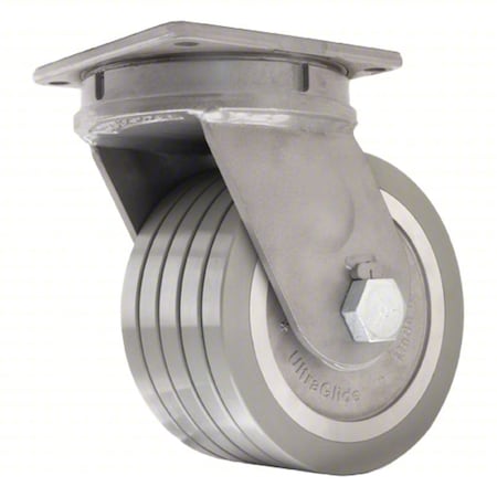 Plate Caster, Swivel, Polyurethane, 13