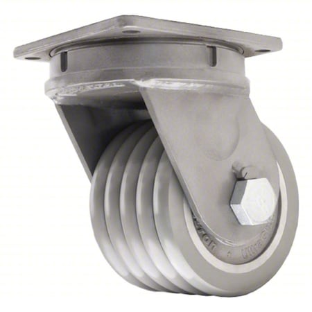 Plate Caster, Swivel, Polyurethane, 11