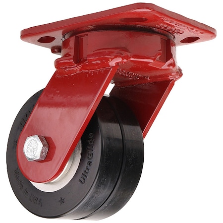 PlateCaster, KingpinlessSwivel, PU, 5 5/8