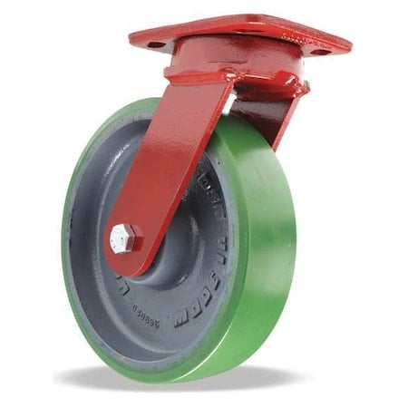 Plate Caster, Kingpinless Swivel, Ply, 8 in, 1500 lb, B MPN:S-ZFWH-8DB