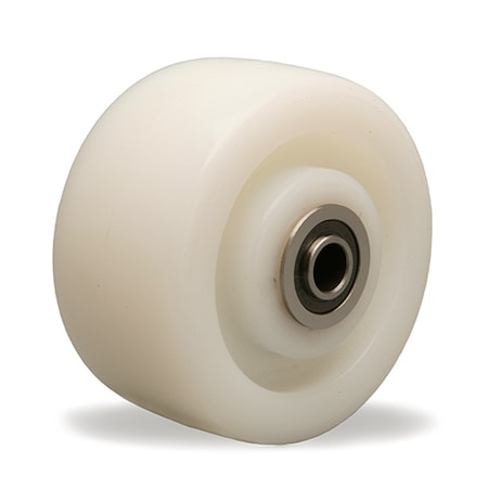 White Nylon Wheel, 4X2 1/2 Ssbb MPN:W-420-WNBS-1/2