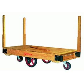 Hamilton® Tilt Truck 24 x 48 Solid Wood - Metal Wheels 1500 Lb. Cap. PW800-M-MH2448