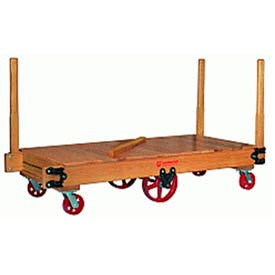 Hamilton® Tilt Truck 30 x 60 Solid Wood - Plastex Wheels 3500 Lb. Cap. PW840-M-16P3060