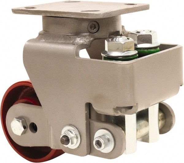 Swivel Top Plate Caster: Cast Iron, 4