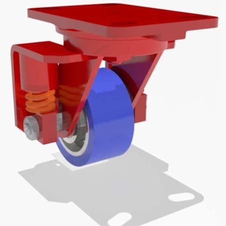 Swivel Spring, Loaded Hs 4X2 Poly-Soft MPN:S-SPHS-4SPB-1