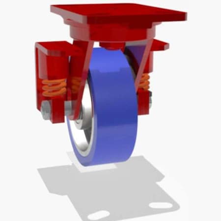 Swivel Spring, Loaded Hs 6X2 Poly Soft MPN:S-SPHS-6SPB-1