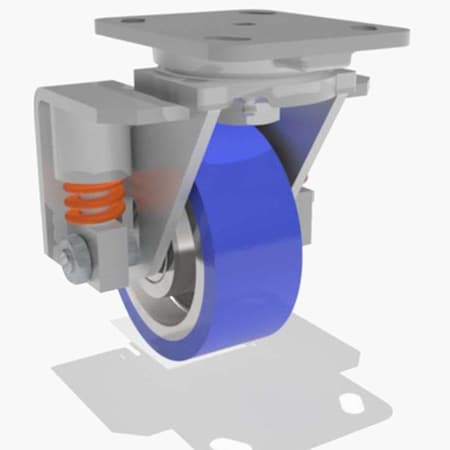 Swivel Spring, Loaded Wh 5X2 Poly-Soft MPN:S-SPWH-5SPT-2