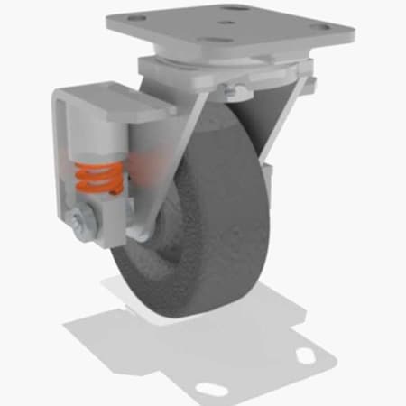 Swivel Spring, Loaded Wh 6X2 Plastex MPN:S-SPWH-6P-2