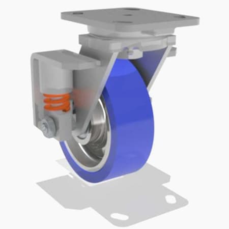 Swivel Spring, Loaded Wh 6X2 Poly-Soft MPN:S-SPWH-6SPT-2