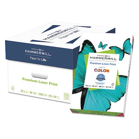 Laser Paper, 8-1/2 x 14 In, White, PK500 MPN:HAM104612