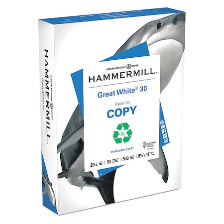 Recycled Paper, 8-1/2 x 11 In, Wht, PK5000 MPN:HAM86700