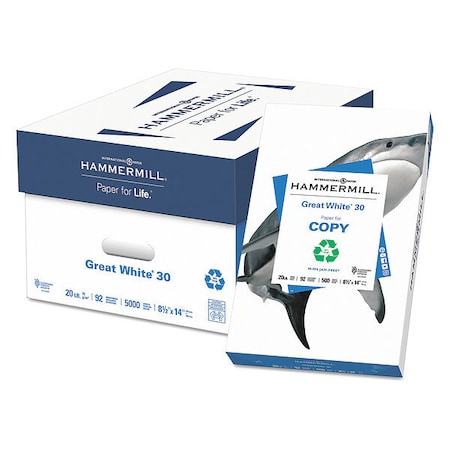 Recycled Paper, 8-1/2 x 14 In, Wht, PK500 MPN:HAM86704