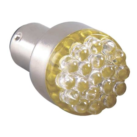 Miniature LED Light Bulb, 1.4 W, S8, Single Contact Bayonet (BA15s) MPN:3JYN6