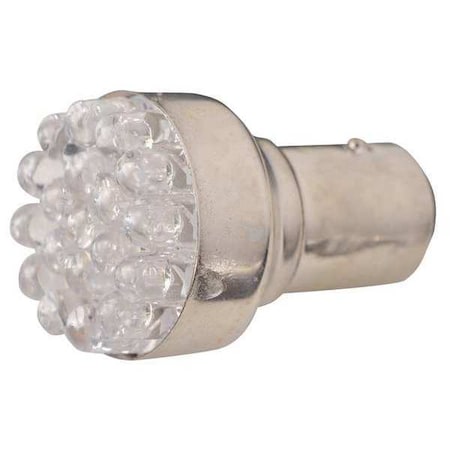 Miniature LED Light Bulb, 1.4 W, S8, Double Contact Bayonet (BA15d) MPN:3JYP3
