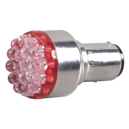 Miniature LED Light Bulb, 1.5 W, S8, Double Contact Bayonet (BA15d) MPN:3JYP7
