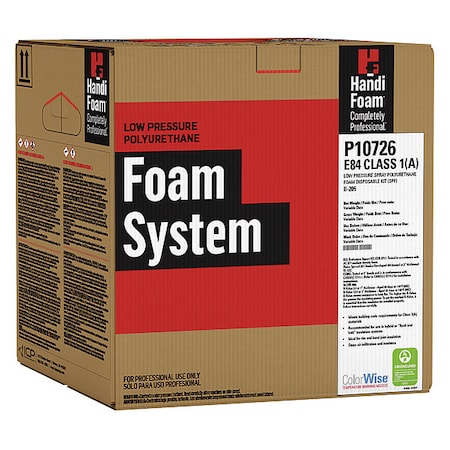 Spray Foam Sealant Kit, Straw Application Method 41 lb, Two Cylinders, Cream, 0.167 Expansion Ratio MPN:P12055G