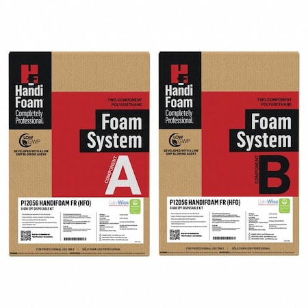 Insulating Spray Foam Sealant Kit, Gun Application Method Cylinder, Cream, 3:1 Expansion Ratio MPN:P12145