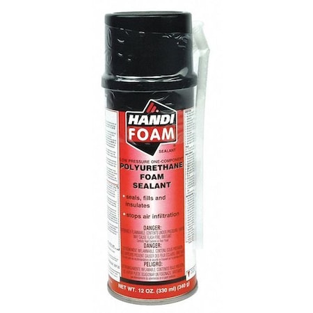 Spray Foam Sealant, 12 oz, Cream, 12 PK MPN:P30002