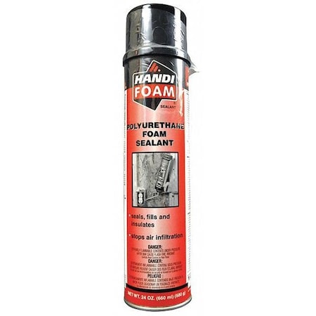 Spray Foam Sealant, 24 oz, Cream, 12 PK MPN:P30107G