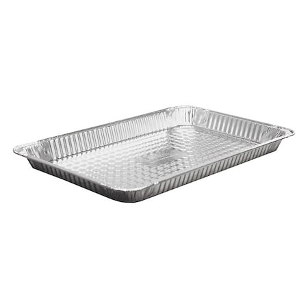 Aluminum Steam Table Pans, Full-Size Shallow, 1.63