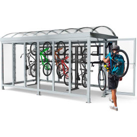 Peapod Mini 8-20 SS/ Locking Bike Shelter 29'1