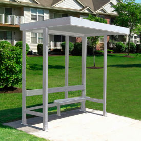 Smoking Shelter 3-1F-CA 3-Sided W/Open Front 7'6