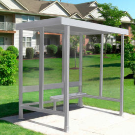 Smoking Shelter 3-2F-CA 3-Sided W/Open Front 7'6