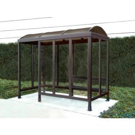 Smoking Shelter Barrel Roof Four Sided With Left Front Opening 10' X 5' 4-2CB