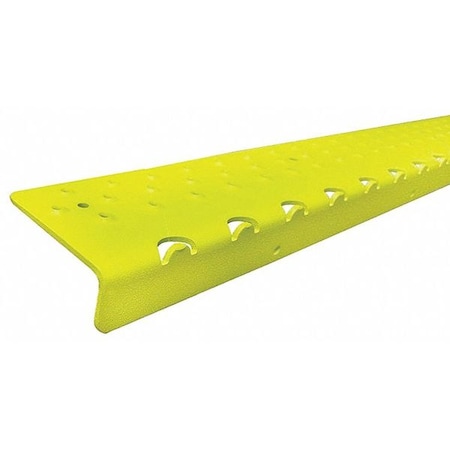 Stair Nosing Aluminum Yellow, 48 in W x 1/4 in Thick MPN:NSN122748YL0