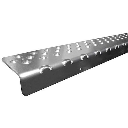 Stair Nosing Aluminum Silver, 48 in W x 1/4 in Thick MPN:NSN129048SL0