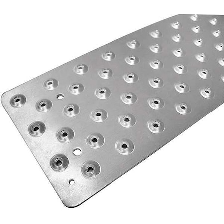 Stair Tread Cover Aluminum Silver, 30 in W x 1/4 in Thick MPN:NST103730SL0
