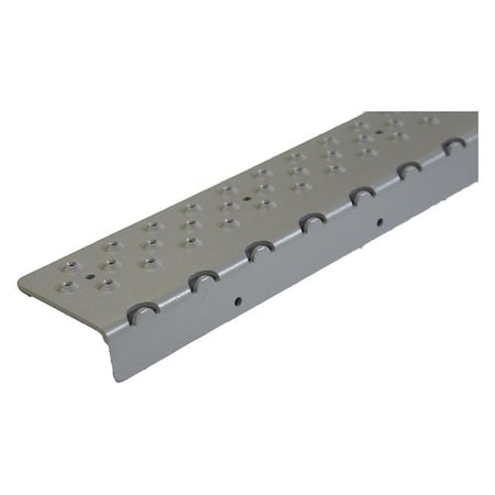 Stair Nosing Aluminum Gray, 30 in W x 1/4 in Thick MPN:NSN122730GY0