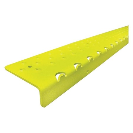 Stair Nosing Aluminum Yellow, 36 in W x 1/4 in Thick MPN:NSN122736YL0