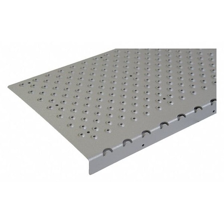 Stair Nosing Aluminum Gray, 30 in W x 1/4 in Thick MPN:NSN129030GY0