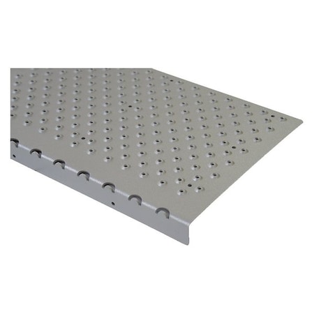 Stair Nosing Aluminum Gray, 48 in W x 1/4 in Thick MPN:NSN129048GY0