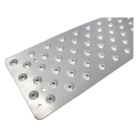 Stair Tread Cover Aluminum Silver, 36 in W x 3/32 in Thick MPN:NST103736SL0